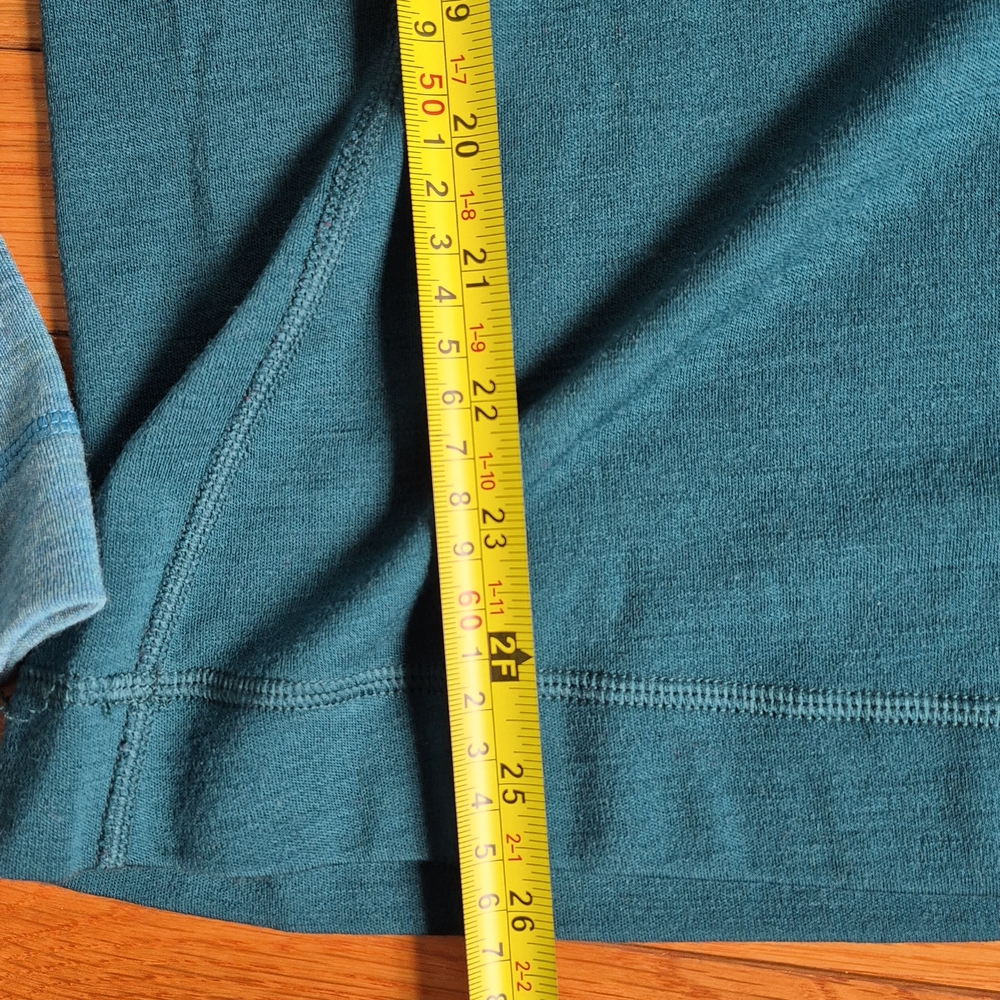 Smartwool Teal Half-Zip Merino Pullover - Picture 8 of 9